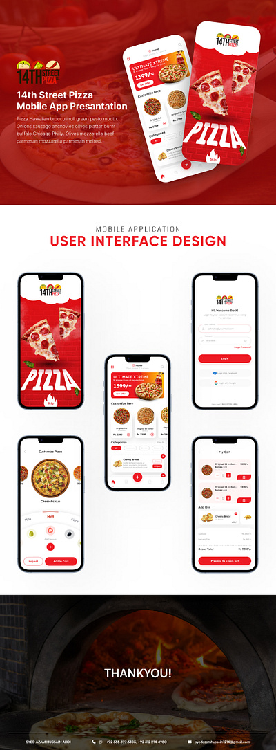 Creating Own Pizza Mobile App Ui delicious delivery design pizza eat food food delivery own cooking own making paproni pizza pizza design pizza story tasty ui