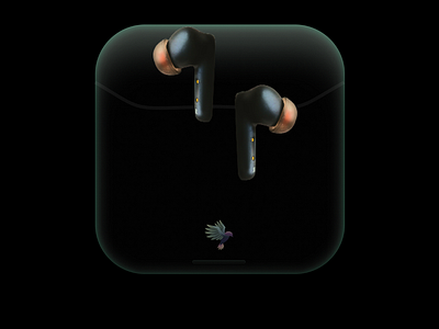 Using Glassy effects on Figma brand design earbud earcase earphone figma glass effect glassy effect ui