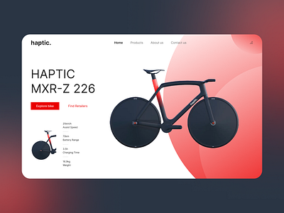 Haptic Landing Page 3d animation branding design graphic design illustration landing page logo motion graphics template typography ui ux vector visual design