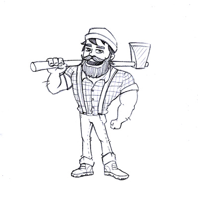 Sketch for Wood Working shop branding design graphic design illustration logo minimal sketch vector