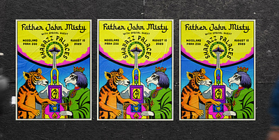 Father John Misty Show Poster creative direction design drawing father john misty graphic design illustration music show poster zoo