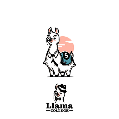 Llama Finance - Logo Design branding design graphic design illustration logo logodesign logodesigner logodesignerneeded minimal vector