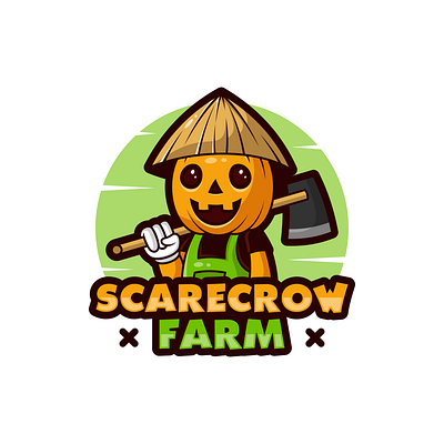 Scare Crow Farm Logo for Gaming company branding design graphic design illustration logo minimal vector