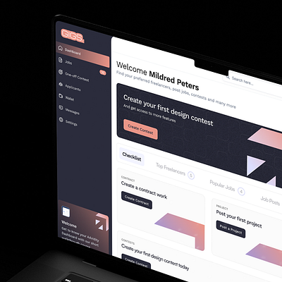 UI Exploration for a Freelance web app app dashboard design ui ux web app