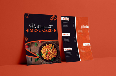 ELEGANT RESTAURANT MENU CARD DESIGN banner restaurant