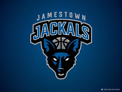 Jamestown Jackals Logo basketball logo jackals jamestown sports logo tbl the basketball league