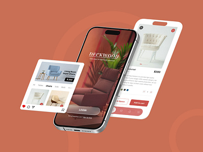 Home Furnishing Application animation branding graphic design logo product ui