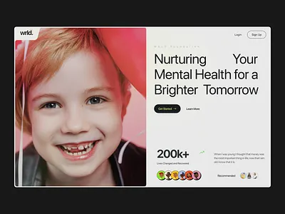 Mental Health Website design health hospital medicine meditation mental mental health ui user interface ux web design website wellness