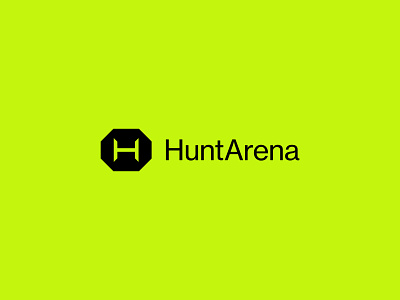 HuntArena — Logo design arena branding gaming graphic design huntarena inspiration logo logo design modern octagon token