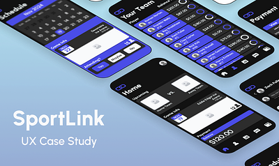 SportLink Team Management App app branding design figma graphic design typography ui ux vector