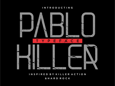 Pablo Killer - Typeface font font design font foundry fonts graphic design horror killer letter letters original type typeface