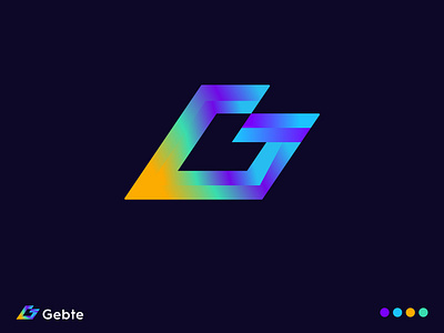 Combination mark logo design(G+b) apps icon b brand identity branding corporate design illustration letter g logo logo mark logos