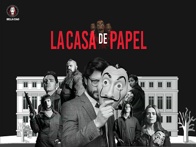 MOVIE POSTER | MONEY HEIST adobe photoshop branding graphic design lacasa de papel money heist movie movieposter post poster design