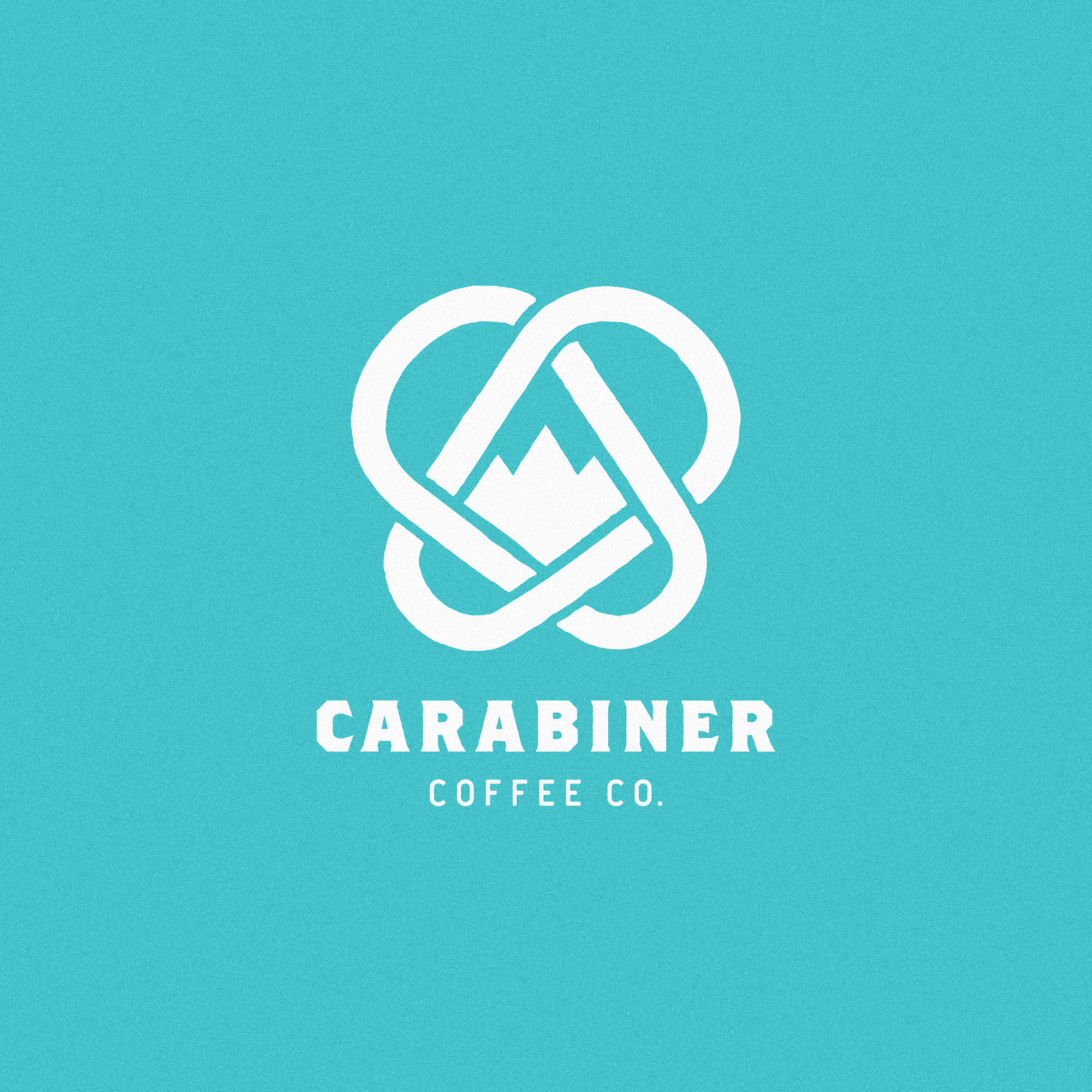 Carabiner Coffee Co. badge branding coffee design graphic design hiking icon identity illustration logo logo system outdoor rock climbing system texture type vector