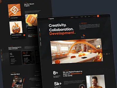 Digital marketing agency website design agency agency landing page agency web agency website bulk design creative agency creative agency landing page digital agency digital agency website marketing agency marketing website modern ui design website designer