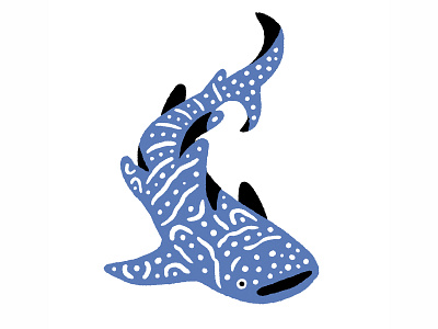 Whale Shark aquarium cool fish flat illustration pattern procreate shark texture whale whale shark