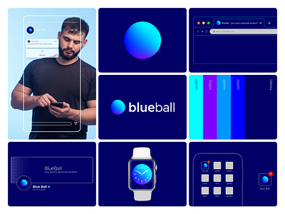 blueball branding logo