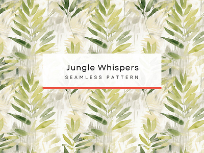 Jungle Whispers ,Seamless Patterns 300 DPI, 4K • abstract palm leaves pattern • artistic foliage patterns • brush strokes monstera • green tones white background • ink lines botanical art • jungle plants watercolor • light gray beige decor • olive green jungle theme • serene jungle wallpaper • watercolor splashes design