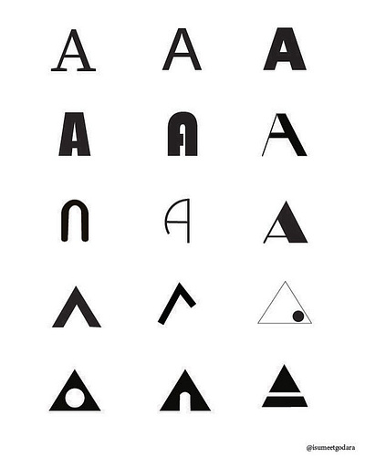 Different TYPEFACE adobeillustrator graphic design typeface typography
