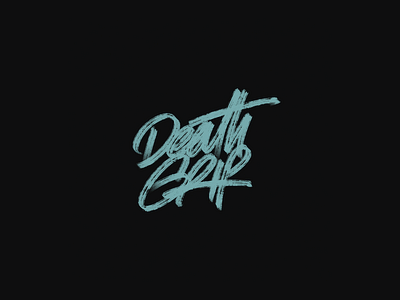 Death Grip Lettering design graphic design letter lettering logo logodesign logotype typography