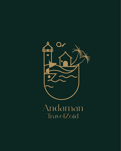 LOGO design for a Andaman Based Travel Company adobeillustrator branding design graphic design illustrator logo