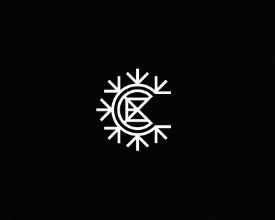 Eaux Claires Hiver badge branding design graphic design logo monogram music music festival snowflake vector winter