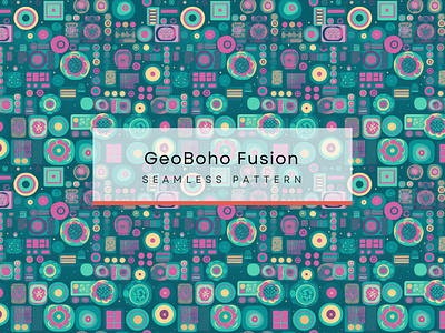 GeoBoho Fusion , Seamless Patterns 300 DPI, 4K boho art boho art pattern boho pattern geometric boho pattern geometric pattern geometric shapes pattern green and white mosaic pattern light teal pattern