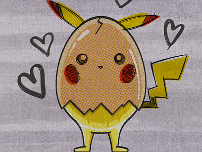 Eggy-Kimmy Pikachu 01 anime art artwork cartoon character character design cosplay design digital art drawing illustration manga painting pop art