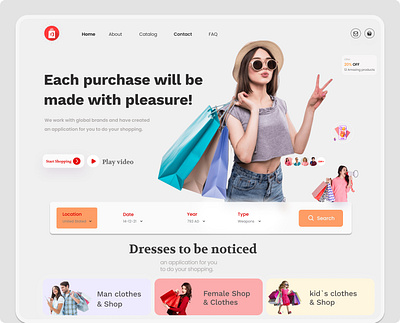 Online shopping design interface product service startup ui ux web website