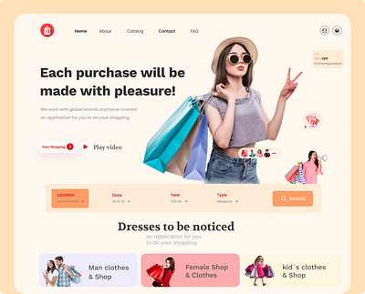 Online shopping design interface product service startup ui ux web website