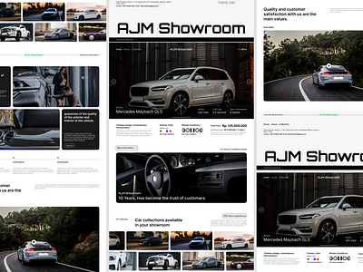 Showroom Website Design ( AJM Showroom ) 3d animation branding company profile website graphic design showroom website ui ui design website design