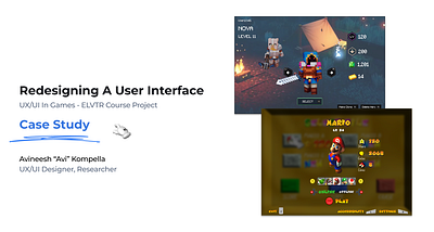 UX/UI In Games - ELVTR Course Project design game ui ux