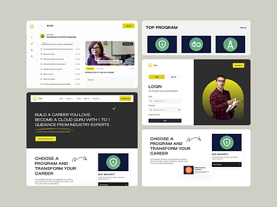 Programming Learning Web UI Homepage, Landing Page by Welldux on Dribbble