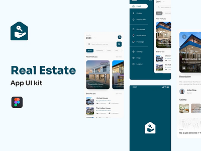 Real Estate Application app appdesign apptemplate graphicdesign logodesign propertysale realestate template ui ux websitedesign