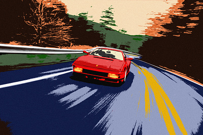 Old Cars graphic design illustration