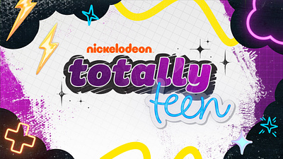 Nickelodeon's Totally Teen branding graphic design logo motion graphics