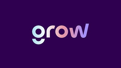 Grow Logo Animation abstract ai bold branding corporate finance fintech futuristic g gradient growth logo minimal modern money payment saas technology vibrant wordmark