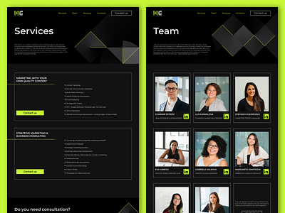 Corporate Website | Marketing Agency | Other Pages accent agency concept corporate design innovation interface marketing pages services team ui ux website