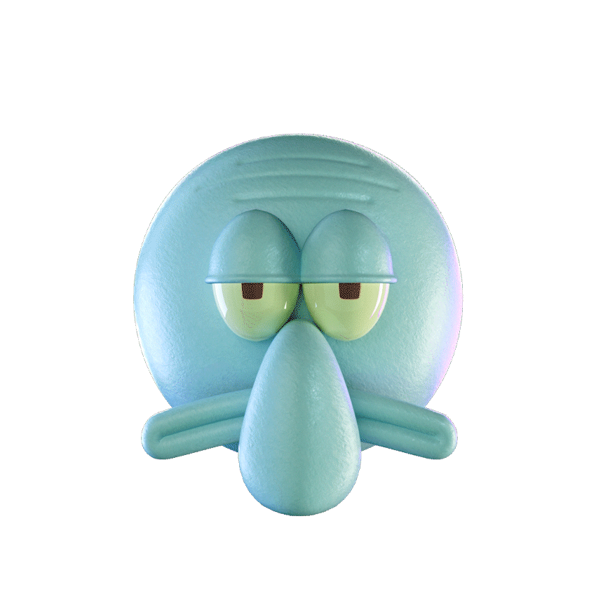 Squidward Emoji (Angry) 3d animation motion graphics