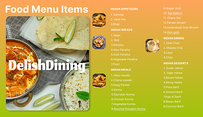 Food Menu Items #43 #DailyUI design digitalart food menu items 43 dailyui graphic design ui uidesign