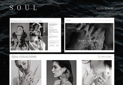 Soul design jewellery website ui ux website