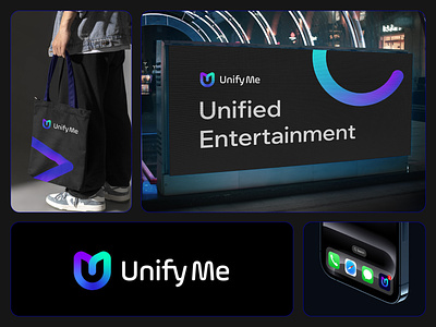 Unify me brandidentity branding design entertaitment graphic design logo logodesign logodesigner minimal modern