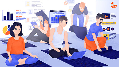 How to Build a Meditation App Better than Headspace app branding graphic design illustration marketing meditation mental health mindfulness ui