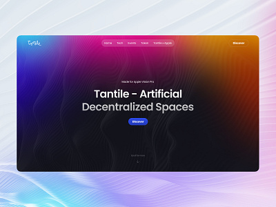 Website for creating artificial decentralized spaces ai graphic design ui ux webdesign