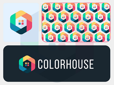 ColorHouse Home Painting Logo Design brand identity branding building color home color house construction eco home logo logo design motion graphics painting ui