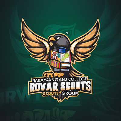 Rovar scout logo 3d animation branding graphic design logo motion graphics rovar scouts logo ui