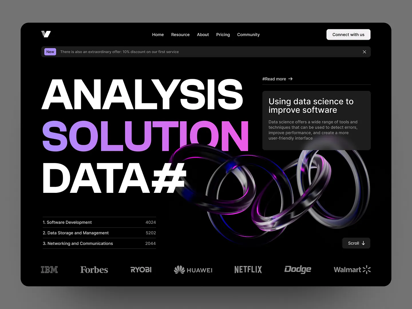 Innovative Data Analytics Website Design for Enhanced User Experience