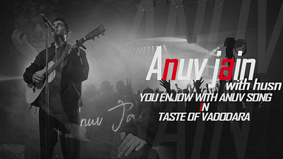 Anuv jain concert banner graphic design