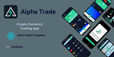 Alpha Trade React Native Theme alpha trade animation branding codecanyon graphic design paid themes react react native theme trading app designs trading designs trading themes ui ux