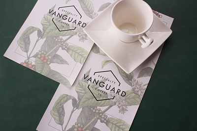 Specialty Vanguard Coffee Custom Art Paper Stickers Toronto artwork brand branding business branding custom labels custom stickers design illustration labels logo logo design paper stickers printing sticker printing stickers